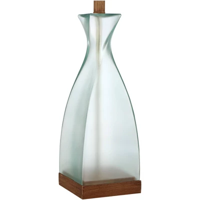 360 Lighting Ryan Modern Coastal Table Lamps 28 1/2" Tall Set Of 2 Blue Glass White Drum Shade For Bedroom Living Room Bedside Nightstand Office House 4 360 Lighting Ryan Modern Coastal Table Lamps 28 1/2" Tall Set Of 2 Blue Glass White Drum Shade For Bedroom Living Room Bedside Nightstand Office House - Image 4