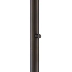 360 Lighting Modern Floor Lamp 56" Tall Dark Bronze Twin Arm Adjustable Gooseneck Neutral Cotton Drum Shade For Living Room Reading Bedroom -360 Lighting Outlet Store GUEST 02eb3a13 ee14 4d20 9782 7e54640deec6