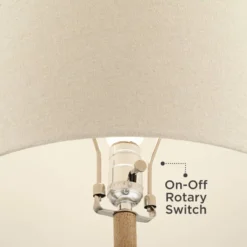 360 Lighting Sandstone Gourd 27" Tall Farmhouse Rustic Modern Coastal Table Lamp Brown Single Beige Shade Living Room Bedroom Bedside Nightstand House -360 Lighting Outlet Store GUEST 045dc4b0 71fa 4641 9bd8 9a15ee3fc044