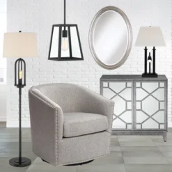 360 Lighting Marcel Rustic Farmhouse Floor Lamp 64" Tall Black Metal With LED Nightlight Natural Linen Drum Shade For Living Room Bedroom Office House 15 360 Lighting Marcel Rustic Farmhouse Floor Lamp 64" Tall Black Metal With LED Nightlight Natural Linen Drum Shade For Living Room Bedroom Office House -360 Lighting Outlet Store GUEST 07429048 d133 4e09 b5d6 0e597aeb5628