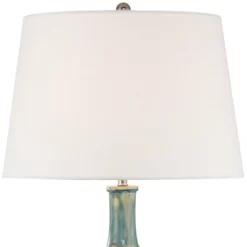 360 Lighting Mid Century Modern Table Lamps 26" High Set Of 2 Ceramic Teal Glaze Handcrafted White Empire Shade For Living Room (Colors May Vary) 9 360 Lighting Mid Century Modern Table Lamps 26" High Set Of 2 Ceramic Teal Glaze Handcrafted White Empire Shade For Living Room (Colors May Vary) -360 Lighting Outlet Store GUEST 07e6cd7b f73c 49d4 9be1 669df2303246
