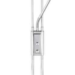 360 Lighting Perseus Modern Torchiere Floor Lamp With Reading Light 71 3/4" Tall Chrome Silver Metal LED Adjustable For Living Room Bedroom House Home -360 Lighting Outlet Store GUEST 0898832d 7f5f 4bce b429 3b3c24504cae