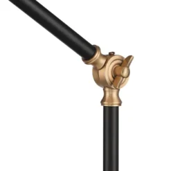 360 Lighting Colborne Modern Mid Century Desk Table Lamp 28" Tall Antique Brass Black With USB Charging Port LED For Bedroom Living Room Bedside Kids -360 Lighting Outlet Store GUEST 0991d604 6561 4175 a8fd 3ea9d9c3b677