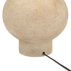 360 Lighting Sandstone Gourd 27" Tall Farmhouse Rustic Modern Coastal Table Lamp Brown Single Beige Shade Living Room Bedroom Bedside Nightstand House -360 Lighting Outlet Store GUEST 0abe7ba3 ae93 4384 b1e7 415154d35f9e