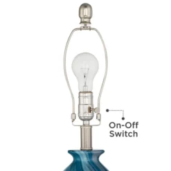 360 Lighting Carlton Modern Coastal Table Lamps 28" Tall Set Of 2 Swirling Blue Faux Marble White Tapered Drum Shade For Bedroom Living Room Bedside -360 Lighting Outlet Store GUEST 0ebbd20e 5136 46cc bfe6 732ed5ef8f86