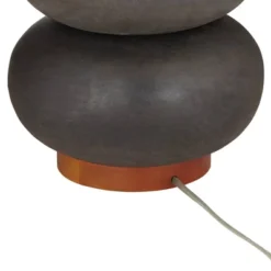 360 Lighting Amelia 28 3/4" Tall Mid Century Modern End Table Lamp Matte Black Ceramic Wood Single Living Room Bedroom Bedside Oatmeal Shade -360 Lighting Outlet Store GUEST 1095a2b1 d216 4057 9ae3 62ec62b84733