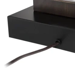 360 Lighting Todd Modern Table Lamp 30" Tall Bronze Rectangular With USB And AC Power Outlet In Base Oatmeal Fabric Shade For Living Room Office House -360 Lighting Outlet Store GUEST 1eaed240 6084 4cb9 8d9f 6da10f11985a