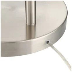 360 Lighting Modern Arc Floor Lamp With USB Charging Port 72" Tall Brushed Nickel White Drum Shade For Living Room Reading House -360 Lighting Outlet Store GUEST 1fc50aa5 e868 44a1 95ef c339e4ceb936