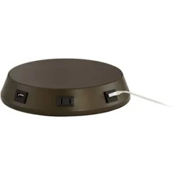 360 Lighting Modern Table Lamp With USB And AC Power Outlet Workstation Charging Base 24.5" High Espresso Bronze Droplet Living Room Desk Office -360 Lighting Outlet Store GUEST 20794d02 b9a7 4a06 8d20 e46fedcad087