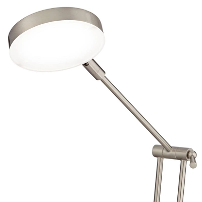 360 Lighting Xenos Modern Desk Lamp 20" High Satin Nickel With USB Charging Port LED Adjustable Arm White Head For Bedroom Living Room Bedside Reading 5 360 Lighting Xenos Modern Desk Lamp 20" High Satin Nickel With USB Charging Port LED Adjustable Arm White Head For Bedroom Living Room Bedside Reading - Image 5