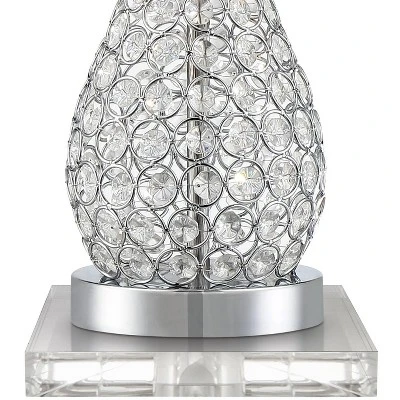 360 Lighting Sergio Modern Table Lamps Set Of 2 With Square Risers 24 1/2" High Acrylic USB Port White Drum Shade For Bedroom Living Room Desk House 3 360 Lighting Sergio Modern Table Lamps Set Of 2 With Square Risers 24 1/2" High Acrylic USB Port White Drum Shade For Bedroom Living Room Desk House - Image 3