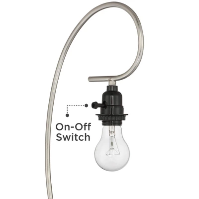 360 Lighting Modern Table Lamps Set Of 2 With USB Charging Port 26" High Metal Arc White Drum Shade For Living Room Bedroom Bedside Office 5 360 Lighting Modern Table Lamps Set Of 2 With USB Charging Port 26" High Metal Arc White Drum Shade For Living Room Bedroom Bedside Office - Image 5