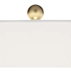 360 Lighting Gilson Modern Table Lamps 24 1/2" High Set Of 2 Gray Glaze Ceramic White Drum Shade For Bedroom Living Room Bedside Nightstand Office -360 Lighting Outlet Store GUEST 3af9008d dfa1 4ab3 a7e5 32ba168493e4