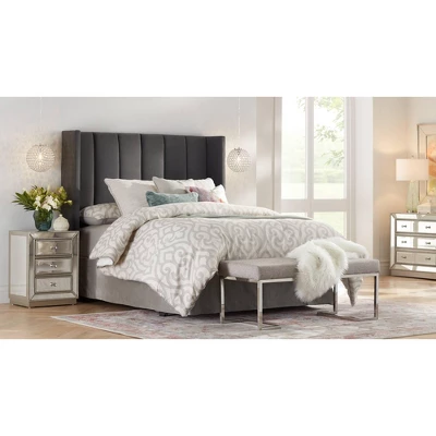 360 Lighting Julia Modern Table Lamp 26 1/2" High Green Glass White Drum Shade For Bedroom Living Room Bedside Nightstand Office Kids Family House 7 360 Lighting Julia Modern Table Lamp 26 1/2" High Green Glass White Drum Shade For Bedroom Living Room Bedside Nightstand Office Kids Family House - Image 7