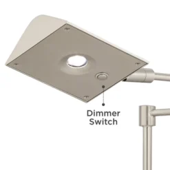 360 Lighting Zema Traditional Pharmacy Floor Lamp 49 1/2" Tall Brushed Nickel LED Adjustable Swing Arm For Living Room Reading Bedroom Offic -360 Lighting Outlet Store GUEST 3cd94a53 f1f4 4632 9ae6 a2ef5ef64532