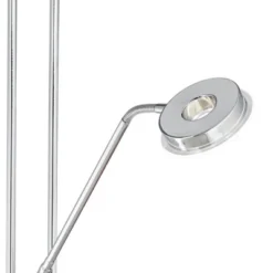 360 Lighting Perseus Modern Torchiere Floor Lamp With Reading Light 71 3/4" Tall Chrome Silver Metal LED Adjustable For Living Room Bedroom House Home -360 Lighting Outlet Store GUEST 3d7cbb6c 4a21 4981 8d49 b93eba2b4183