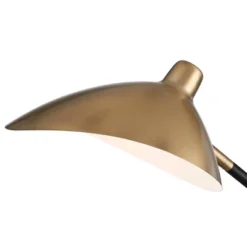 360 Lighting Colborne Modern Mid Century Desk Table Lamp 28" Tall Antique Brass Black With USB Charging Port LED For Bedroom Living Room Bedside Kids -360 Lighting Outlet Store GUEST 41f1a6ca 7ef8 4232 8f46 74c25d4d5700