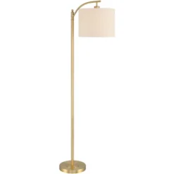 360 Lighting Modern Downbridge Floor Lamp 61 1/2" Tall Warm Gold Metal Off-White Linen Drum Shade For Living Room Reading Bedroom 12 360 Lighting Modern Downbridge Floor Lamp 61 1/2" Tall Warm Gold Metal Off-White Linen Drum Shade For Living Room Reading Bedroom -360 Lighting Outlet Store GUEST 600eb201 2466 49b5 8dfc a11f9b237f06