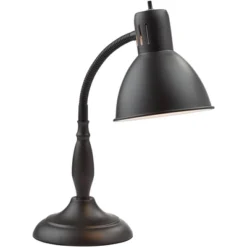 360 Lighting Breck Desk Table Lamp 17" High Dark Bronze Metal Adjustable Gooseneck Arm For Bedroom Bedside Nightstand Office Kids Family House Home -360 Lighting Outlet Store GUEST 624663d3 c42b 4453 8b91 3678ebcbaf18