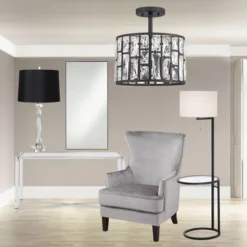 360 Lighting Modern Floor Lamp With Table Glass 62" Tall Black White Fabric Drum Shade For Living Room Reading Bedroom Office 15 360 Lighting Modern Floor Lamp With Table Glass 62" Tall Black White Fabric Drum Shade For Living Room Reading Bedroom Office -360 Lighting Outlet Store GUEST 6d427a4f 77ae 4021 8f99 cfd6e608a8b4