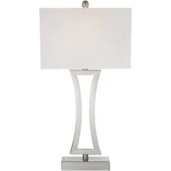 360 Lighting Roxie Modern Table Lamps 31" Tall Set Of 2 Brushed Nickel Metal Off White Fabric Rectangular Shade For Bedroom Living Room Bedside Office 10 360 Lighting Roxie Modern Table Lamps 31" Tall Set Of 2 Brushed Nickel Metal Off White Fabric Rectangular Shade For Bedroom Living Room Bedside Office -360 Lighting Outlet Store GUEST 6e06fd90 e5f1 4a10 bdaa 51f7e636ed82