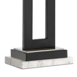 360 Lighting Neil Modern Table Lamp With White Marble Riser 26" High Two Tone USB Charging Port Rectangular Shade Bedroom For Bedroom Living Room Desk -360 Lighting Outlet Store GUEST 74c21db2 df27 43f4 a5c3 8a4b90c43505