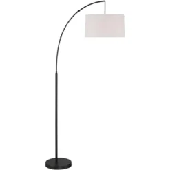 360 Lighting Modern Arc Floor Lamp With USB Charging Port 72" Tall Black White Linen Drum Shade For Living Room Reading House Home 14 360 Lighting Modern Arc Floor Lamp With USB Charging Port 72" Tall Black White Linen Drum Shade For Living Room Reading House Home -360 Lighting Outlet Store GUEST 75b476f0 c070 41f8 b362 11d7091e972f 1