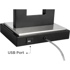 360 Lighting Neil Modern Table Lamp With White Marble Riser 26" High Two Tone USB Charging Port Rectangular Shade Bedroom For Bedroom Living Room Desk -360 Lighting Outlet Store GUEST 796fdf2b 7c2b 427e a28e ae2c3ad233bd 1