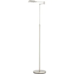 360 Lighting Zema Traditional Pharmacy Floor Lamp 49 1/2" Tall Brushed Nickel LED Adjustable Swing Arm For Living Room Reading Bedroom Offic -360 Lighting Outlet Store GUEST 7aaffe20 3095 45f5 ae6b 9160fa3c367a