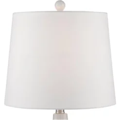 360 Lighting Jane Modern Table Lamps 25" High Set Of 2 White Ceramic Fabric Drum Shade For Bedroom Living Room House Bedside Nightstand Office Family -360 Lighting Outlet Store GUEST 82c4edcf 4def 4b2f a23b f414bb37ad09