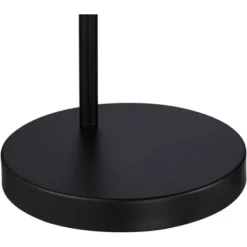 360 Lighting Cora Modern Arc Floor Lamp Standing 72" Tall Black Metal White Linen Drum Shade Decor For Living Room Reading Bedroom Office House Home -360 Lighting Outlet Store GUEST 89785a9d 4182 4691 aba4 5eb045d45ea5