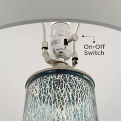 360 Lighting Marcus Modern Table Lamps 30" Tall Set Of 2 Mercury Glass Column White Drum Shade For Bedroom Living Room Bedside Nightstand Office Home -360 Lighting Outlet Store GUEST 8d0540b3 9a97 4b7b 98ff f272698a7d49