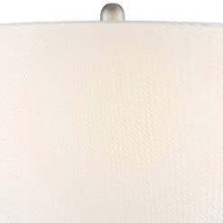 360 Lighting Azure Modern Table Lamps 29 1/2" Tall Set Of 2 Blue Brown Art Glass White Fabric Drum Shade For Bedroom Living Room Bedside Nightstand -360 Lighting Outlet Store GUEST 8f43044c 89b2 4102 95da a17a8dd2443f