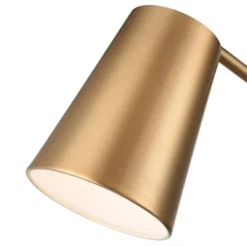 360 Lighting Industrial Modern Desk Lamp With USB And AC Power Outlet 23.5" High Antique Brass Metal For Living Room Bedroom House Bedside -360 Lighting Outlet Store GUEST 9ae329aa ecd9 4387 b642 e7edc0e05733