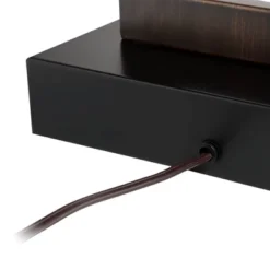 360 Lighting Todd Modern Table Lamps 30" Tall Set Of 2 Bronze With USB And AC Power Outlet In Base Oatmeal Shade For Bedroom Living Room Bedside Desk -360 Lighting Outlet Store GUEST a0968548 a479 4a64 9a62 4ef805e80617