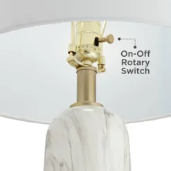 360 Lighting Maceao Modern Table Lamps 28" Tall Set Of 2 White Faux Marble Tapered Drum Shade For Bedroom Living Room Bedside Nightstand Office House 11 360 Lighting Maceao Modern Table Lamps 28" Tall Set Of 2 White Faux Marble Tapered Drum Shade For Bedroom Living Room Bedside Nightstand Office House -360 Lighting Outlet Store GUEST a3a3978b d868 4ab9 b095 41d0f6d627f2