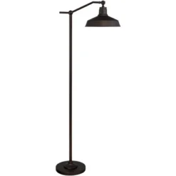 360 Lighting Rustic Downbridge Floor Lamp With USB Charging Port 61" Tall Satin Bronze Metal Dome Shade Living Room Reading House -360 Lighting Outlet Store GUEST a6bb8f90 999f 4b43 b3c9 4690b2fb0f0f