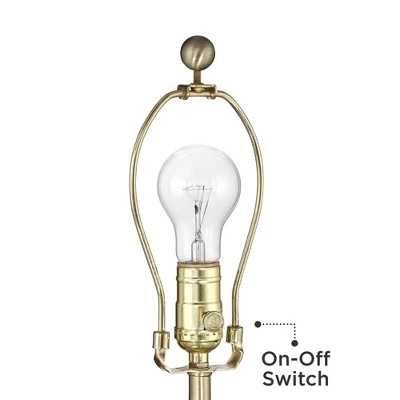 360 Lighting Gordy Modern Accent Table Lamp Handcrafted 20 1/2" High Ribbed Green Ceramic Oatmeal Fabric Drum Shade For Bedroom Living Room Bedside 4 360 Lighting Gordy Modern Accent Table Lamp Handcrafted 20 1/2" High Ribbed Green Ceramic Oatmeal Fabric Drum Shade For Bedroom Living Room Bedside - Image 4