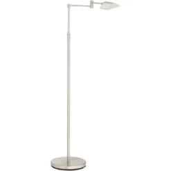 360 Lighting Zema Traditional Pharmacy Floor Lamp 49 1/2" Tall Brushed Nickel LED Adjustable Swing Arm For Living Room Reading Bedroom Offic -360 Lighting Outlet Store GUEST a919cef6 e501 4554 b4f4 a8905dbfb595