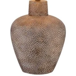 360 Lighting Bentley Rustic Farmhouse Table Lamp 29" Tall Brown Leaf Textured Hammered Pot Off White Empire Shade For Bedroom Living Room House Home -360 Lighting Outlet Store GUEST b4dcdfe0 1914 423a b078 33393ffe31bc