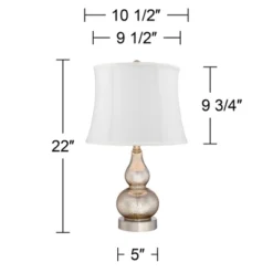 360 Lighting Castine Modern Accent Table Lamps 22" High Set Of 2 Mercury Glass With USB Charging Port White Softback Shade For Living Room House Desk 9 360 Lighting Castine Modern Accent Table Lamps 22" High Set Of 2 Mercury Glass With USB Charging Port White Softback Shade For Living Room House Desk -360 Lighting Outlet Store GUEST b5cc2e60 6fde 422f 9691 95200e8d8949