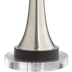 360 Lighting Seymore Modern Table Lamps Set Of 2 With Round Risers 27" Tall Brushed Nickel USB Charging Port White Drum Shade For Living Room Desk -360 Lighting Outlet Store GUEST b6f3c661 aa4a 4ca2 ae0c 06b7af49e940