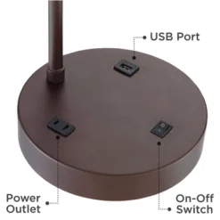 360 Lighting Colby Bronze USB Desk Lamps Set Of 2 With Smart Socket -360 Lighting Outlet Store GUEST c16c32ff dd54 47b4 b75c 4d88f43ab176