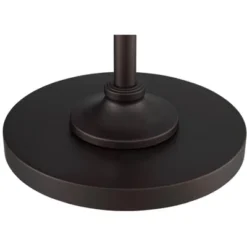 360 Lighting Rustic Downbridge Floor Lamp With USB Charging Port 61" Tall Satin Bronze Metal Dome Shade Living Room Reading House -360 Lighting Outlet Store GUEST c25dc664 6d66 46e1 ba74 ae820c9c15ce