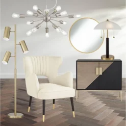 360 Lighting Mid Century Modern Desk Lamp 19 1/2" High Brown Wood White Frosted Glass Dome Shade For Bedroom Living Room Office -360 Lighting Outlet Store GUEST cf6aa706 465c 44ef 9f57 04a8d351994d