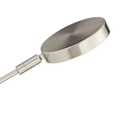 360 Lighting Modern Floor Lamp LED 50" Tall Satin Nickel White Acrylic Diffuser Adjustable For Living Room Reading Bedroom Office 3 360 Lighting Modern Floor Lamp LED 50" Tall Satin Nickel White Acrylic Diffuser Adjustable For Living Room Reading Bedroom Office - Image 3