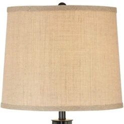 360 Lighting Heather Modern Table Lamps Set Of 2 With Square Risers 27 1/4" Tall Dark Iron USB Charging Port Burlap Drum Shade For Bedroom Living Room 5 360 Lighting Heather Modern Table Lamps Set Of 2 With Square Risers 27 1/4" Tall Dark Iron USB Charging Port Burlap Drum Shade For Bedroom Living Room -360 Lighting Outlet Store GUEST d4a4c20e 62cf 4857 a6fe 10fb7579eedb