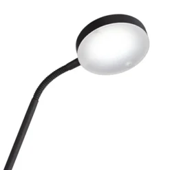 360 Lighting Taylor Modern Torchiere Floor Lamp With Side Light 72" Tall Satin Black LED Adjustable For Living Room Reading Bedroom Office House Home -360 Lighting Outlet Store GUEST d4ceb23e 77f6 419c a470 ad1f10e3e61d