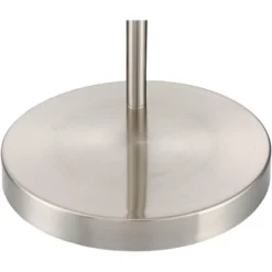 360 Lighting Modern Arc Floor Lamp With USB Charging Port 72" Tall Brushed Nickel White Drum Shade For Living Room Reading House -360 Lighting Outlet Store GUEST d89f26ca 8cee 4839 8c65 a532335fb4b2