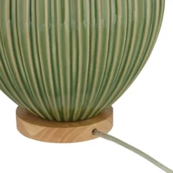 360 Lighting Sevilla 29" Tall Mid Century Modern End Table Lamp Green Ceramic Single Living Room Bedroom Bedside Nightstand House Oatmeal Shade -360 Lighting Outlet Store GUEST ded29e0c b80b 4bc8 8d75 43fa8378fdc4